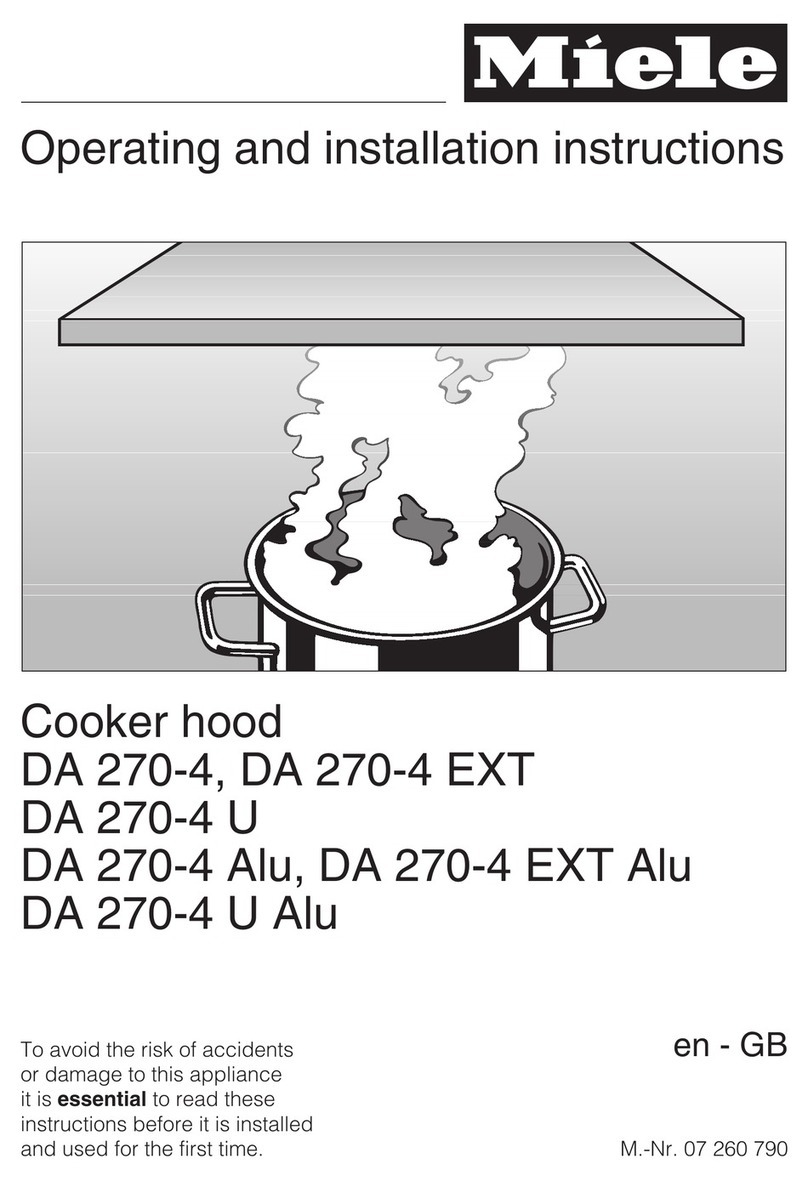 Miele DA 270-4 Operating and installation instructions