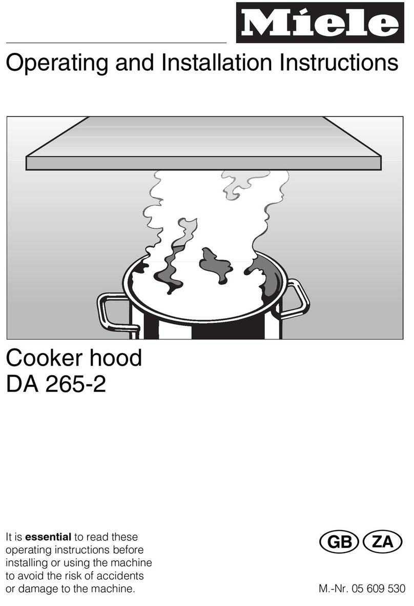 Miele DA 265-2 Assembly instructions