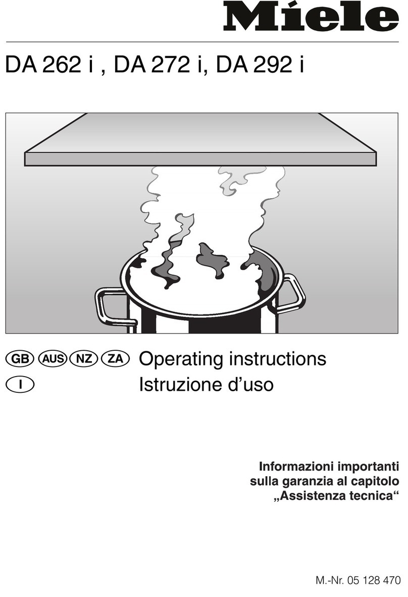Miele DA 292 i operating instructions