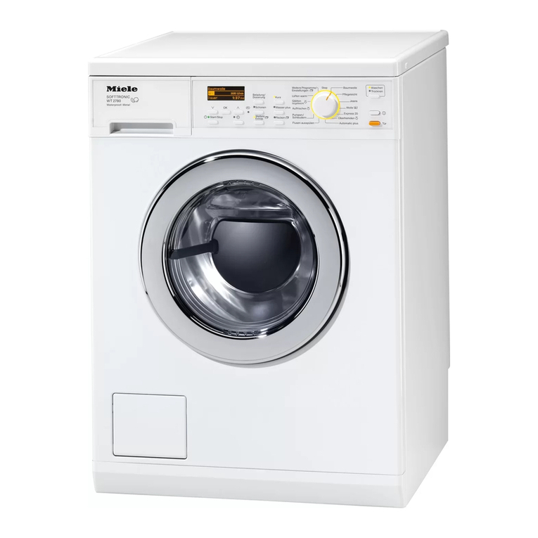 Miele WT 2780 WPM User manual Miele WT 2780 WPM User manual