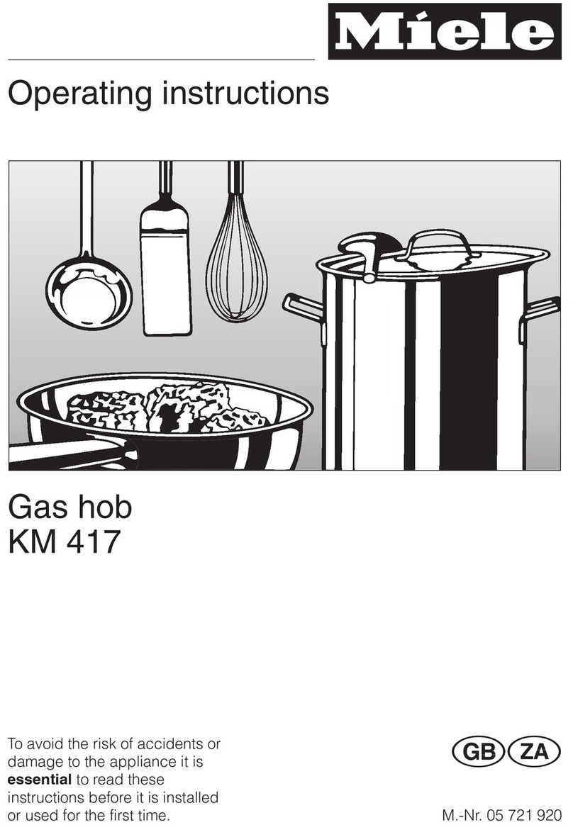 Miele KM 417 User manual
