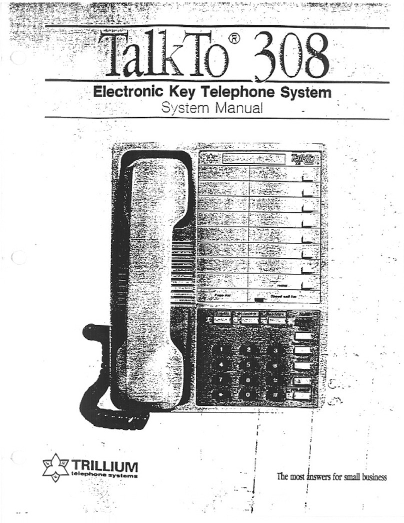 Trillium Talk To 308 System manual