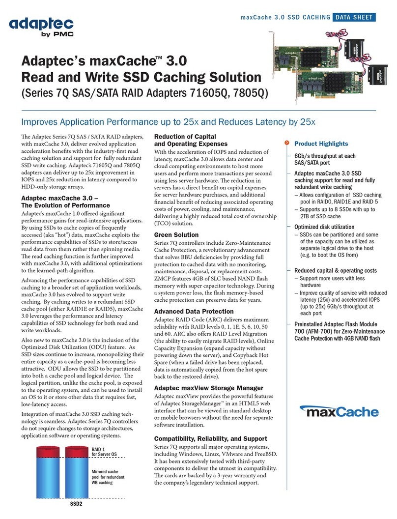 Adaptec 71605Q User manual