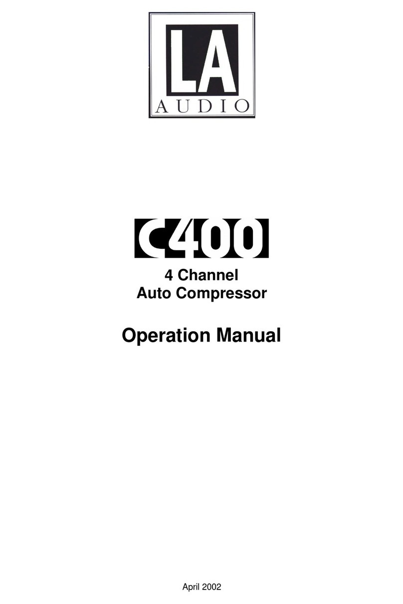 LA Audio Electronic C400 User manual