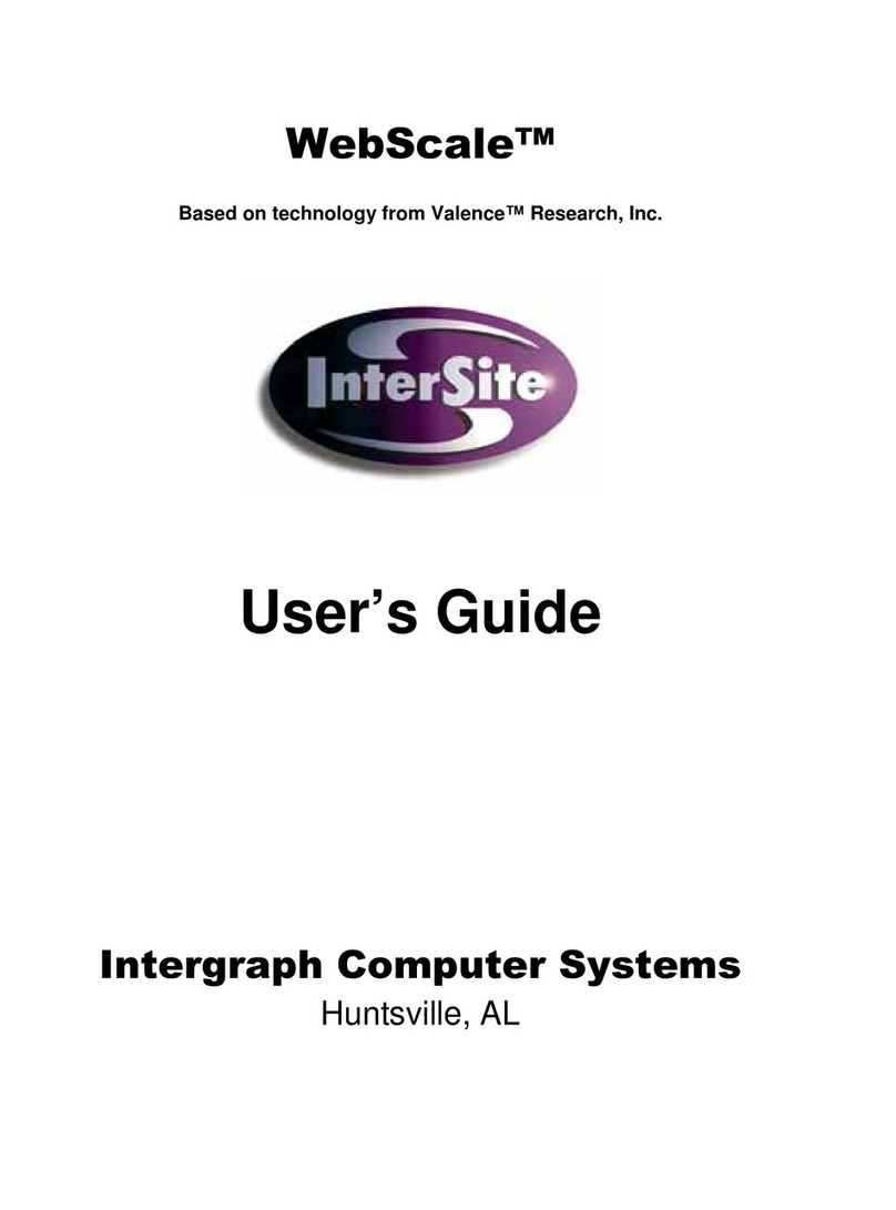 Intergraph WebScale User manual Intergraph WebScale User manual