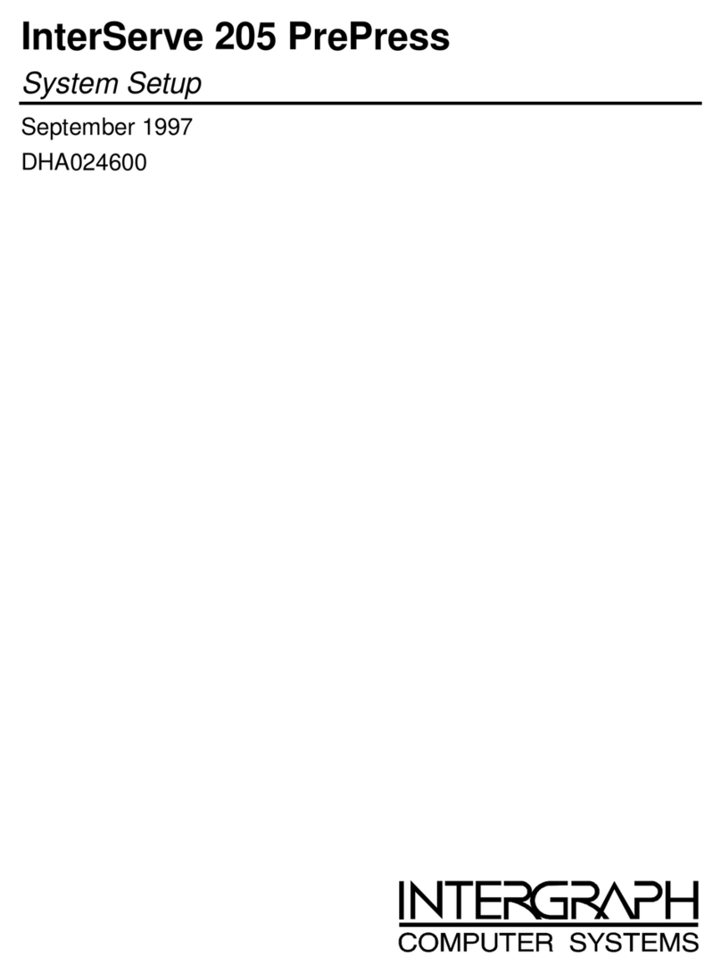Intergraph InterServe 205 PrePress User manual Intergraph InterServe 205 PrePress User manual