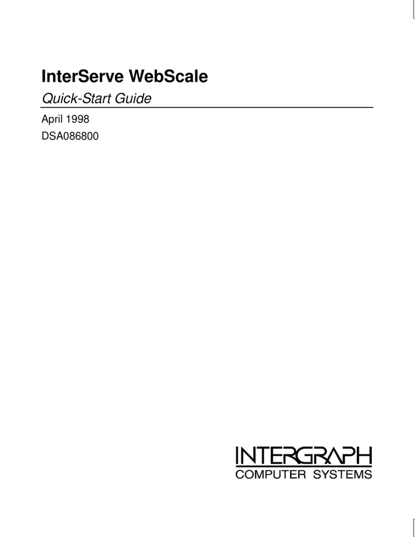 Intergraph InterServe WebScale User manual