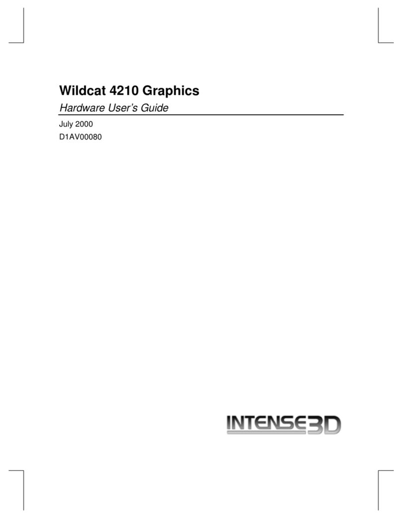 Intergraph Intense3D Wildcat 4105 user guide