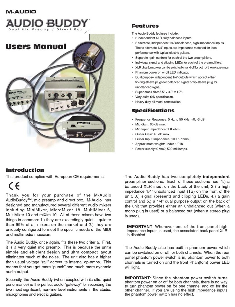 M-Audio Audio Buddy user manual