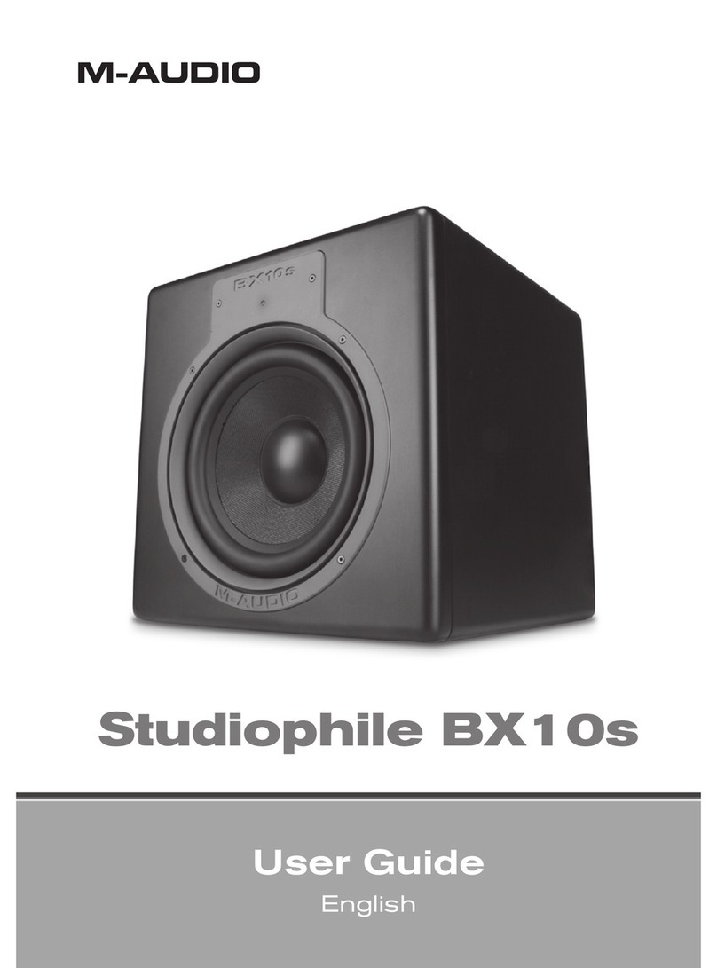 M-Audio Studiophile BX10s user guide