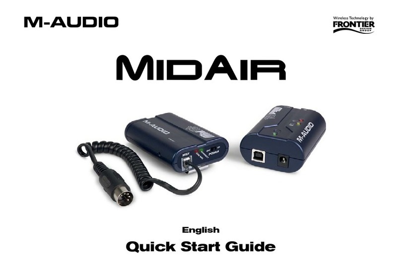 M-Audio MidAir User manual