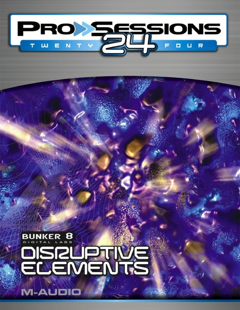 M-Audio ProSessions 24 Bunker 8 manual&nbsp;