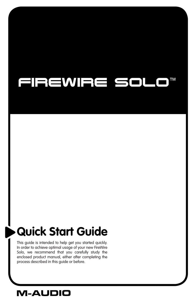 M-Audio FireWire Solo quick start guide