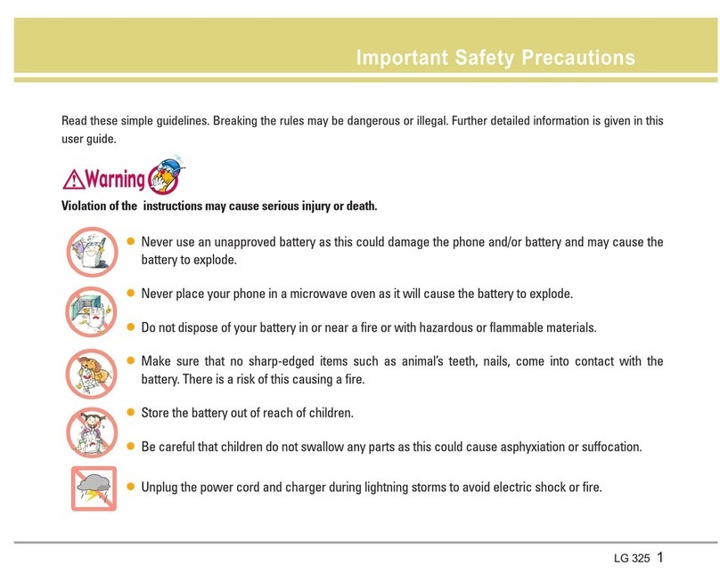 LG 325 User manual