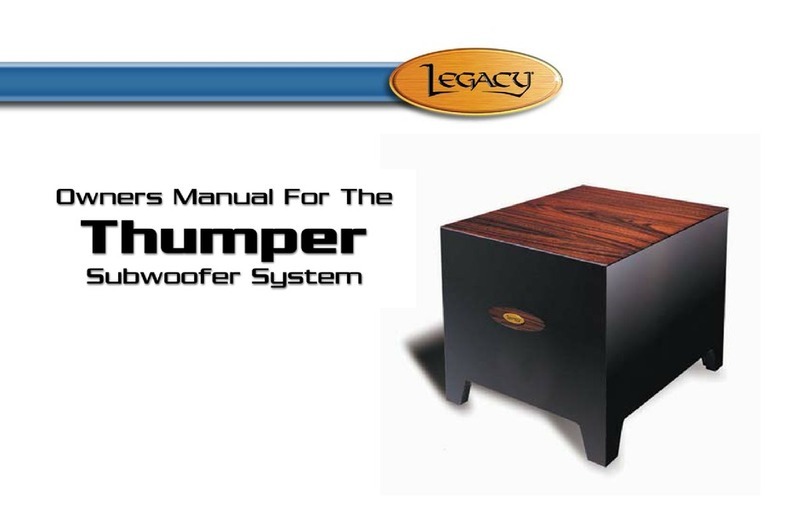Legacy Thumper owner's manual