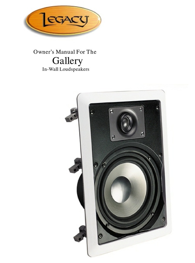 Legacy Gallery owner's manual