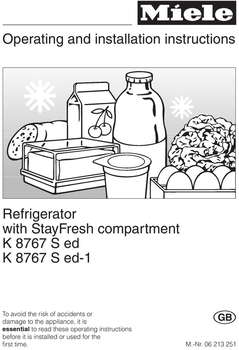 Miele K 8767 S ed OPERATING AND INSTALLATION Manual