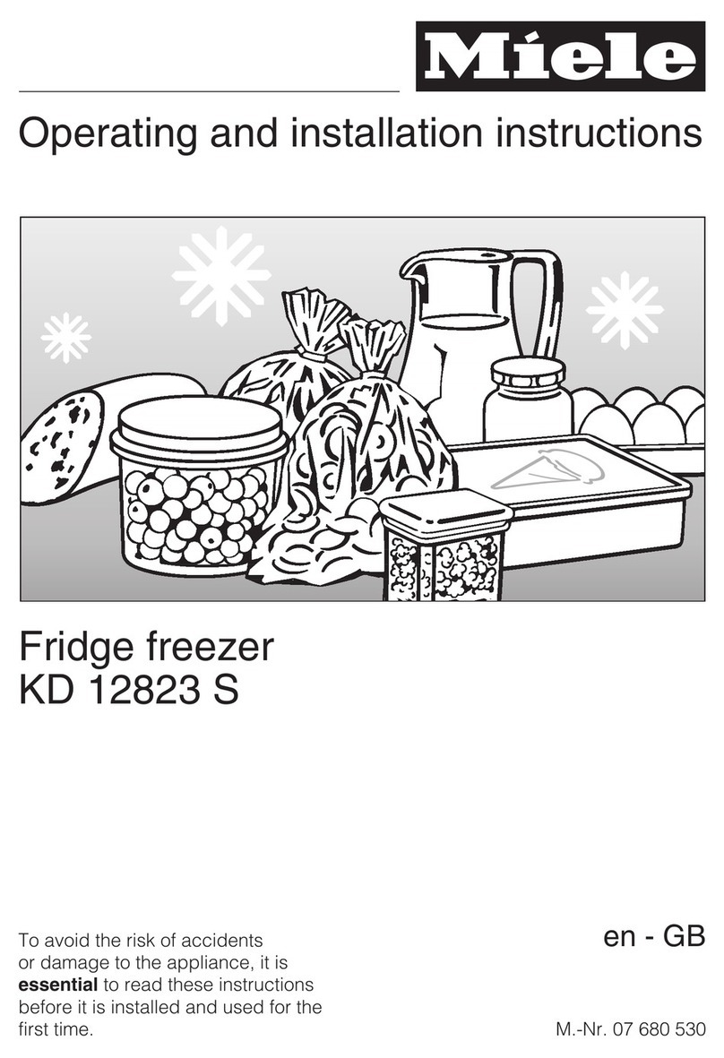 Miele KD 12823 S Specification sheet