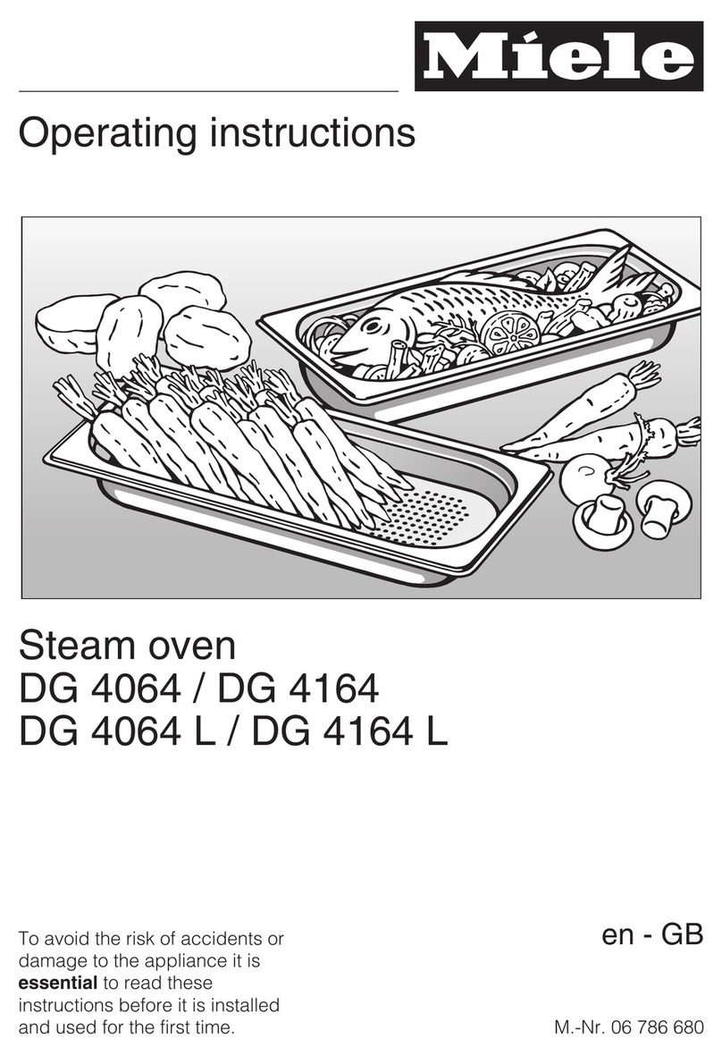 Miele DG 4064 operating instructions