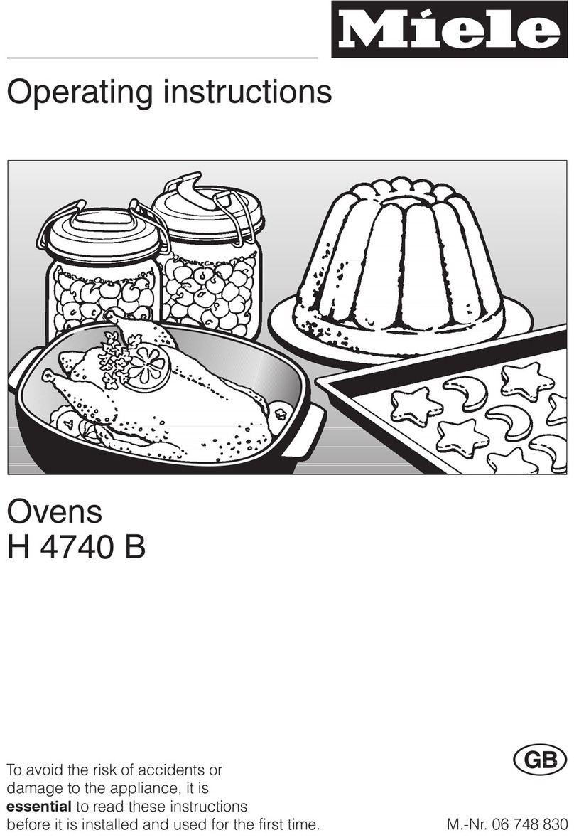 Miele H 4740 B User manual Miele H 4740 B User manual