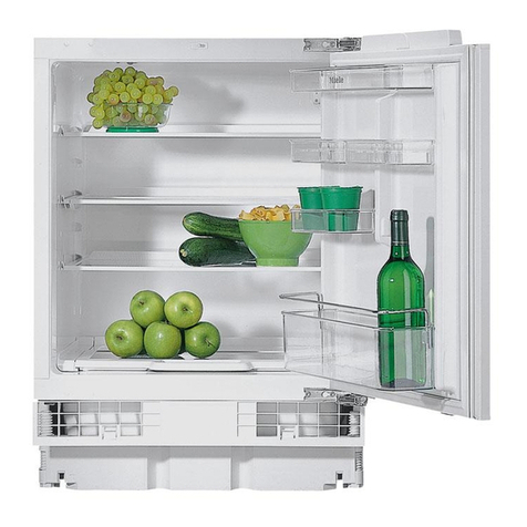 Miele K 121 Ui Specification sheet