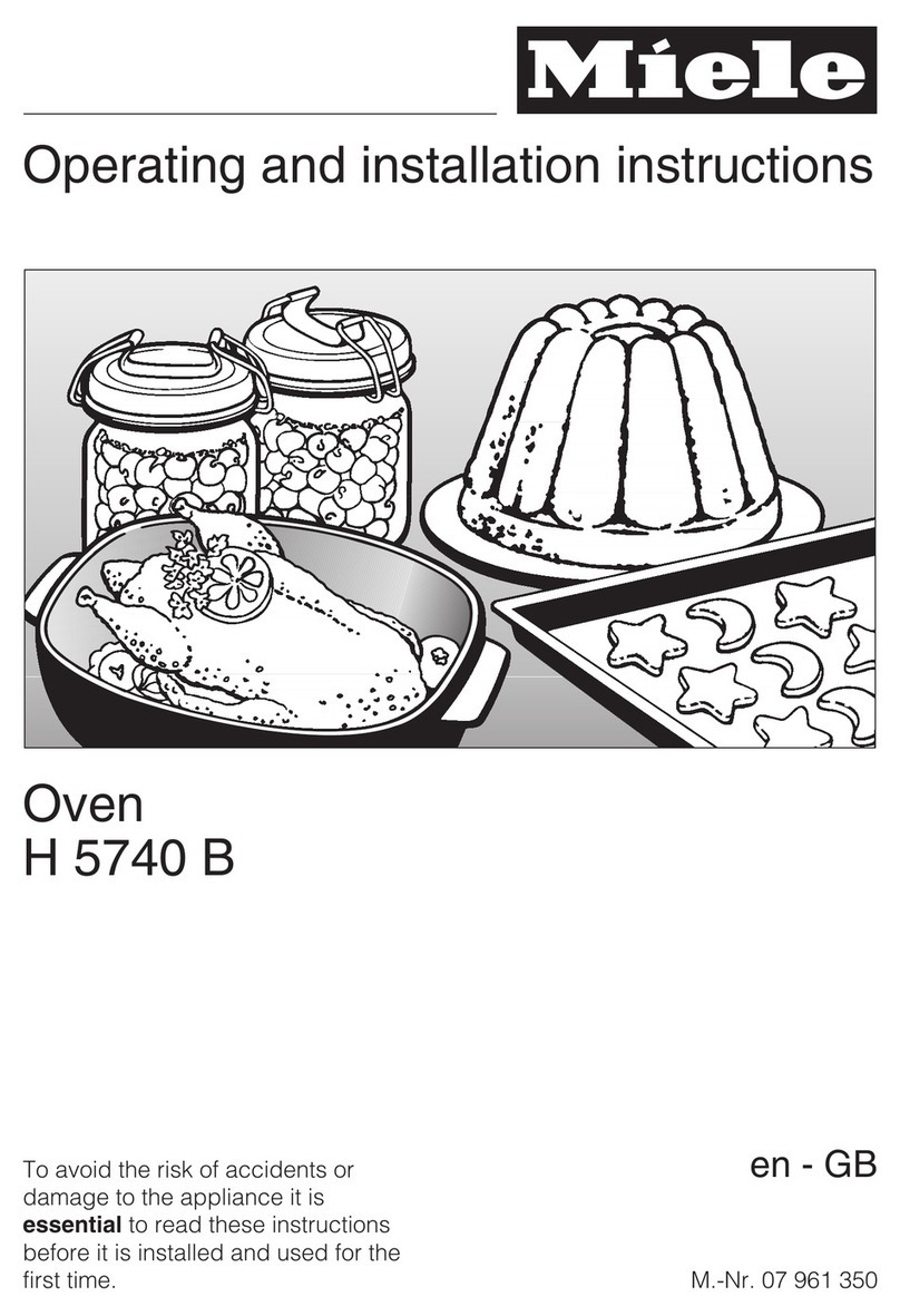 Miele H 5740 B Specification sheet