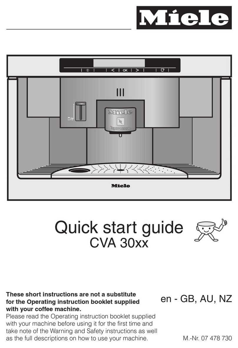 Miele CVA 30xx quick start guide
