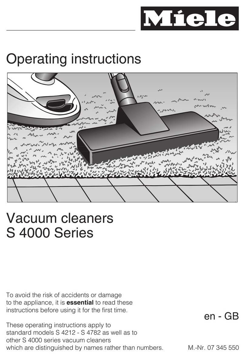 Miele S 4000 Series User manual Miele S 4000 Series User manual