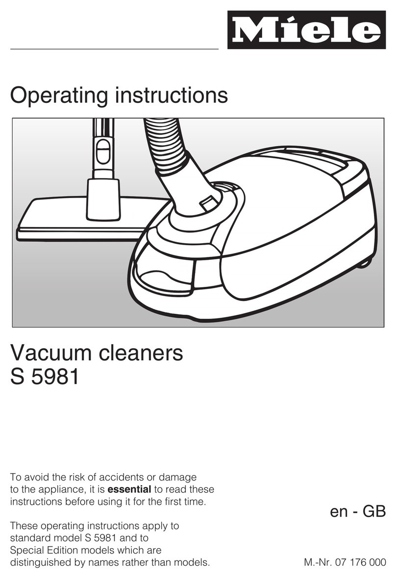 Miele S 5981 PowerPlus User manual Miele S 5981 PowerPlus User manual