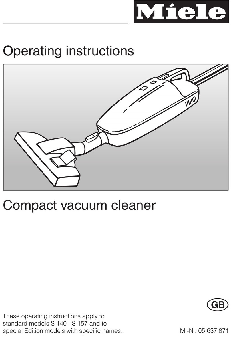 Miele S157 User manual