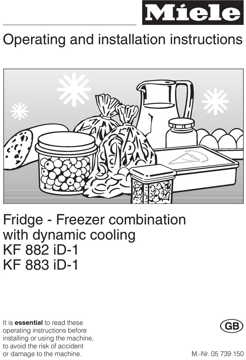 Miele KF 882 iD-1 OPERATING AND INSTALLATION Manual