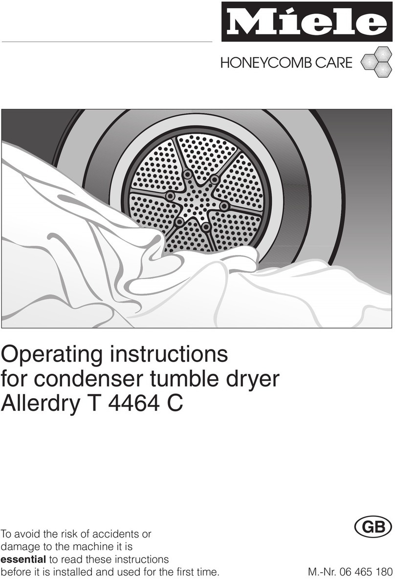 Miele Allerdry T 4464 C operating instructions