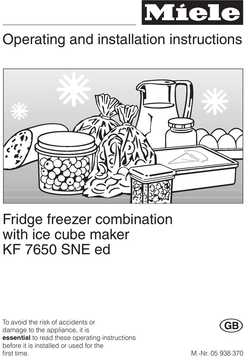 Miele KF 7650 SNE ed OPERATING AND INSTALLATION Manual