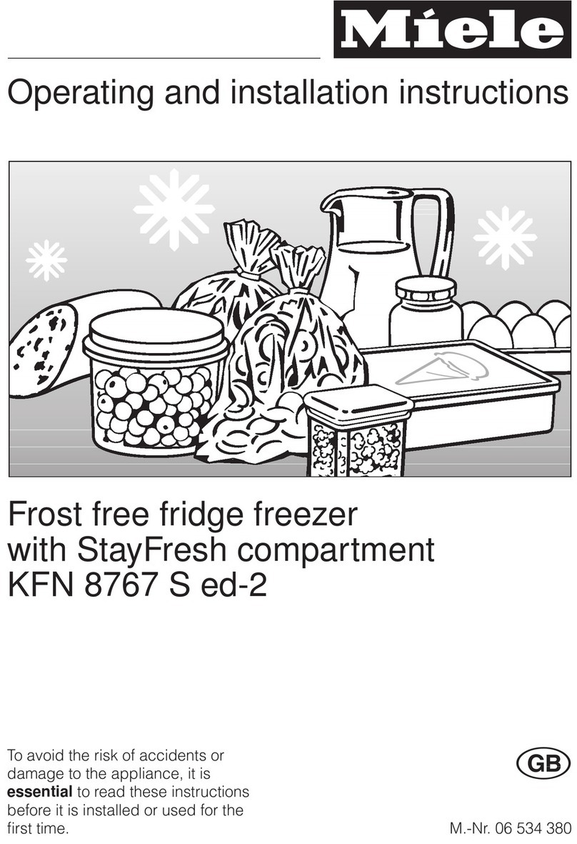 Miele KFN 8767 S ed-2 OPERATING AND INSTALLATION Manual
