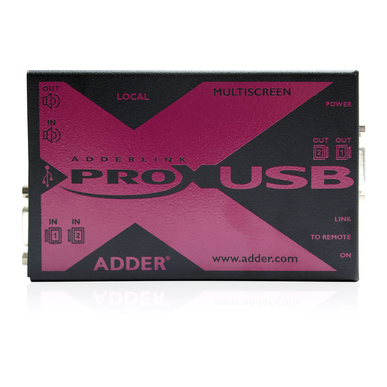 ADDER AdderLink X-USBPRO User manual