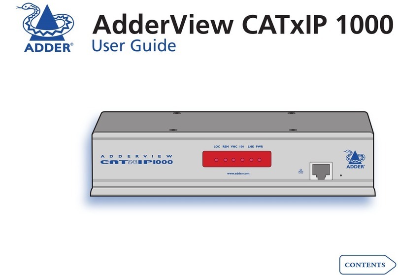 ADDER AdderView CATxIP 000 user guide