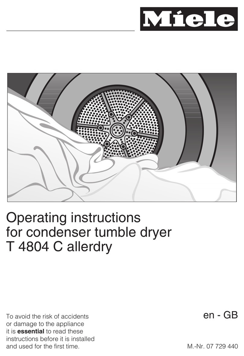 Miele T 4804 C Allerdry User manual