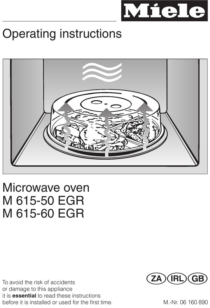 Miele M 615-50 EGR operating instructions