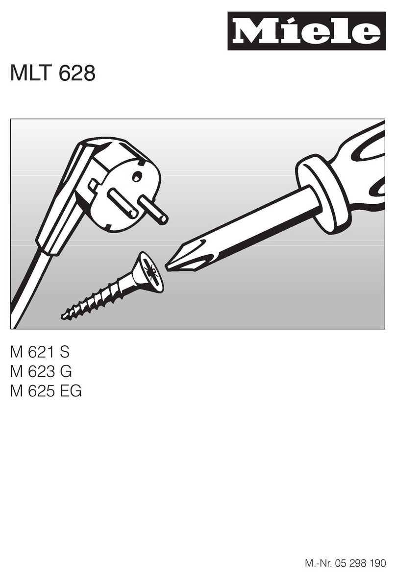 Miele M 625 EG installation instructions Miele M 625 EG installation instructions
