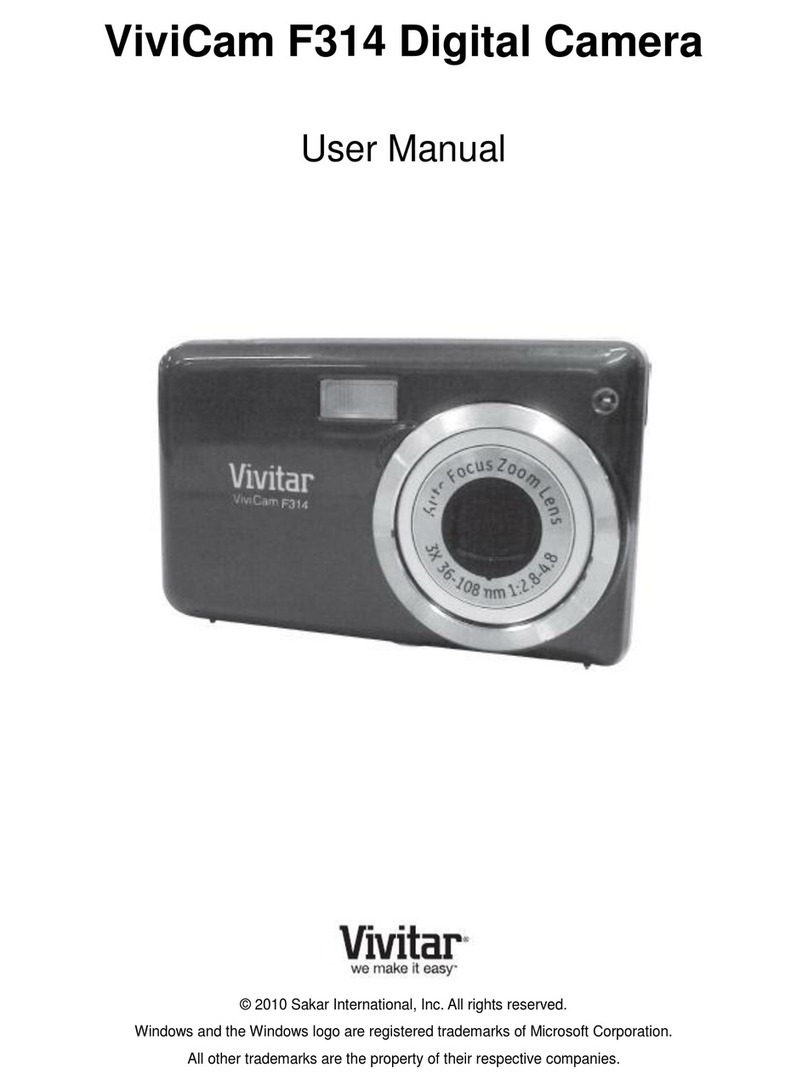 Vivitar ViviCam F314 User manual
