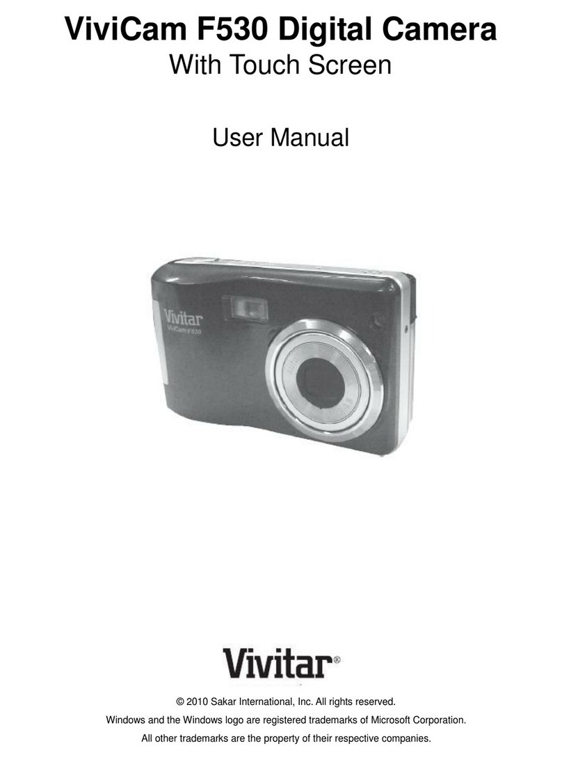 Vivitar ViviCam F530 User manual Vivitar ViviCam F530 User manual