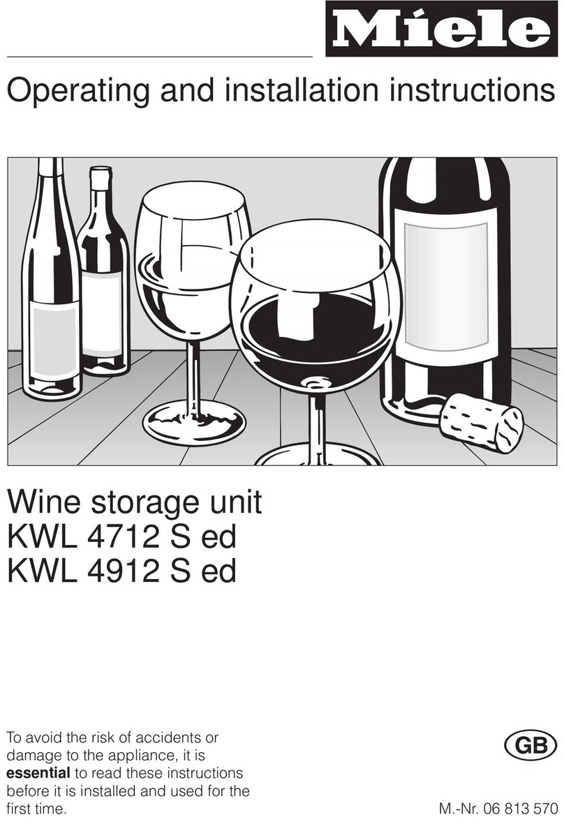 Miele KWL 4912 S ed OPERATING AND INSTALLATION Manual