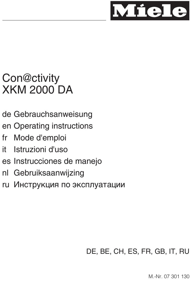 Miele XKM 2000 DA Conn@activity User manual
