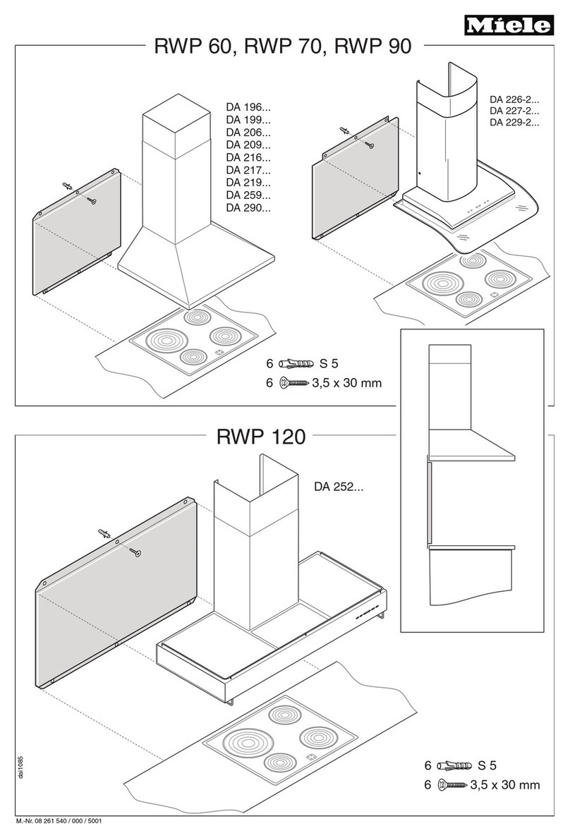Miele RWP 60 User manual Miele RWP 60 User manual