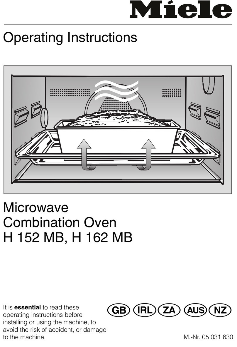 Miele H 162 MB operating instructions