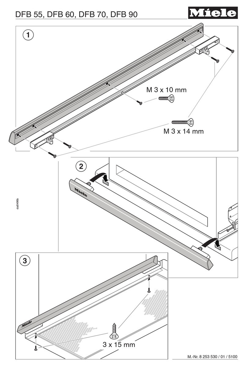 Miele DFB 55 installation instructions