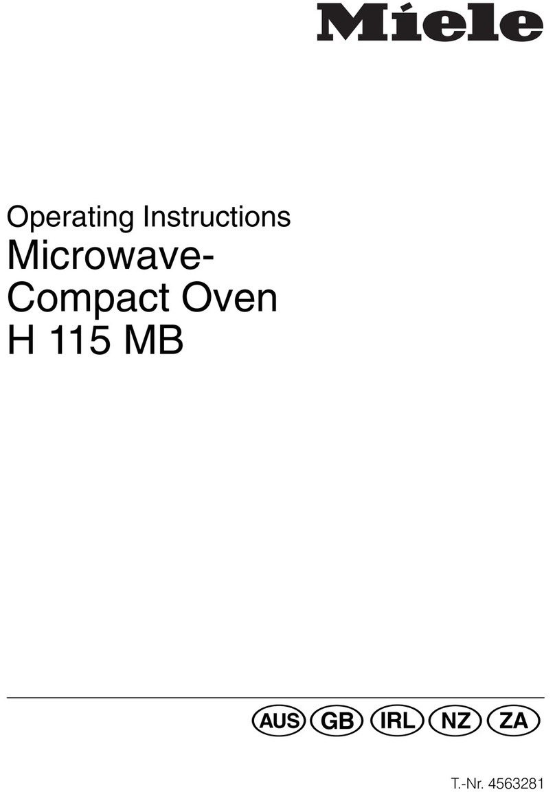 Miele H 115 MB operating instructions