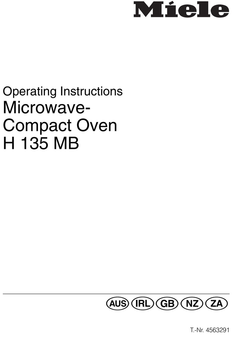 Miele H 135 MB User manual