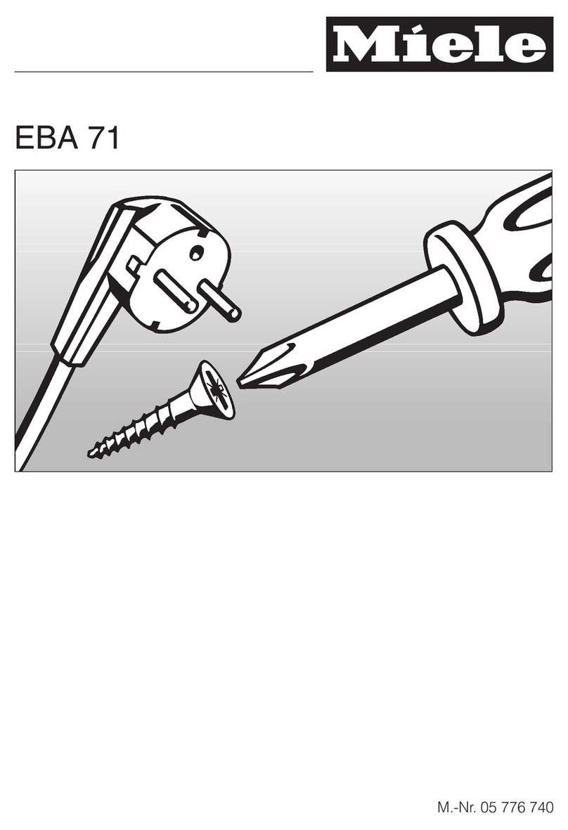Miele EBA 71 installation instructions