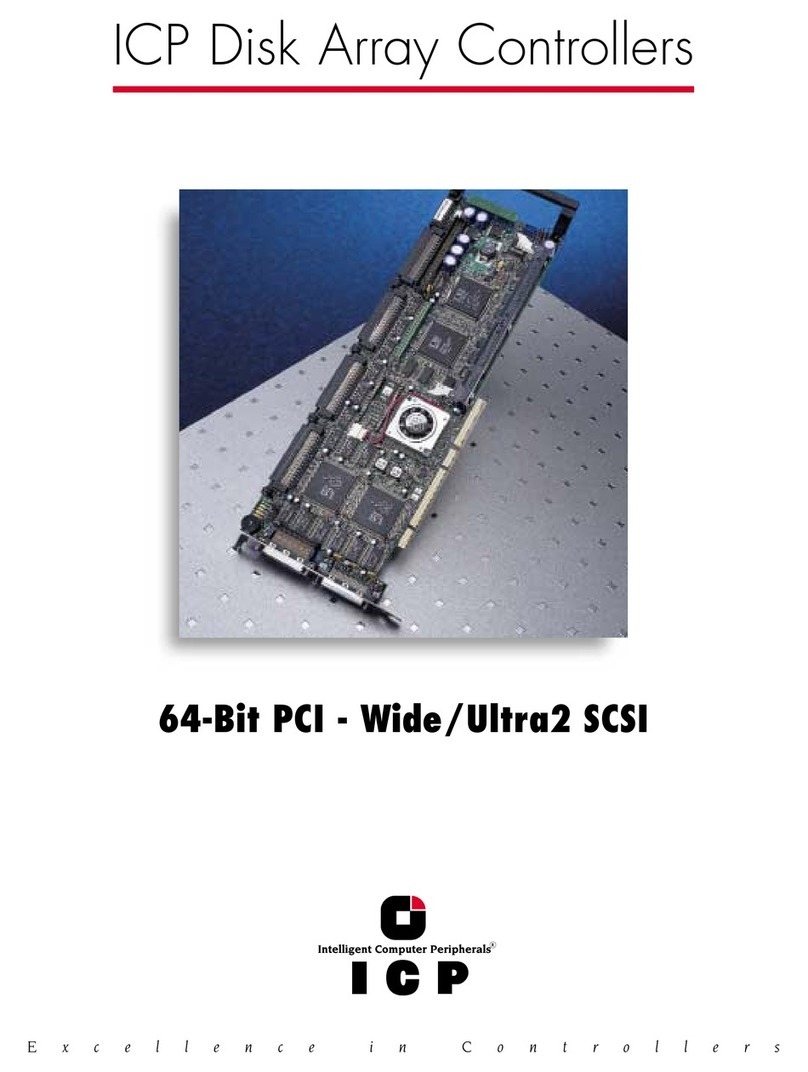 ICP vortex Corporation 64-Bit PCI - Wide/Ultra2 SCSI User manual